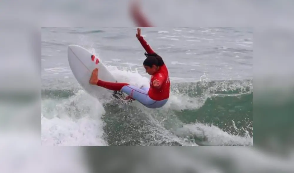 La surfista peruana de 17 años se quedó con la presea de plata. Créditos: Lima 2019 La surfista peruana de 17 años se quedó con la presea de plata. Créditos: Lima 2019