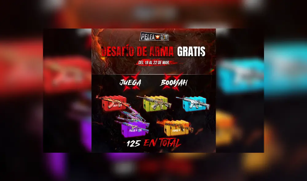 Free Fire te regala cajas de armas para que no salgas de casa y te cuides del coronavirus.