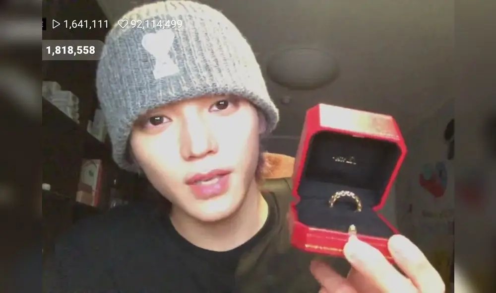 Taeyong luciendo el anillo que comparte con Doyoung de NCT. Foto: SM Entertainment Taeyong luciendo el anillo que comparte con Doyoung de NCT. Foto: SM Entertainment