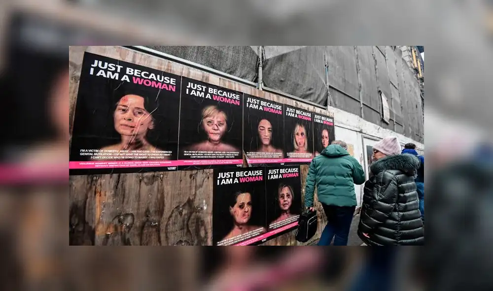 Michelle Obama y otras personalidades aparecen ‘golpeadas’ en campaña contra la violencia de género Michelle Obama y otras personalidades aparecen ‘golpeadas’ en campaña contra la violencia de género