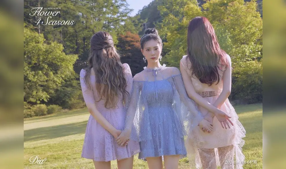 DIA: ‪EUNICE, JUEUN y UNCHAE  en photo concept del sexto mini-álbum ‘Flower 4 Seasons’.