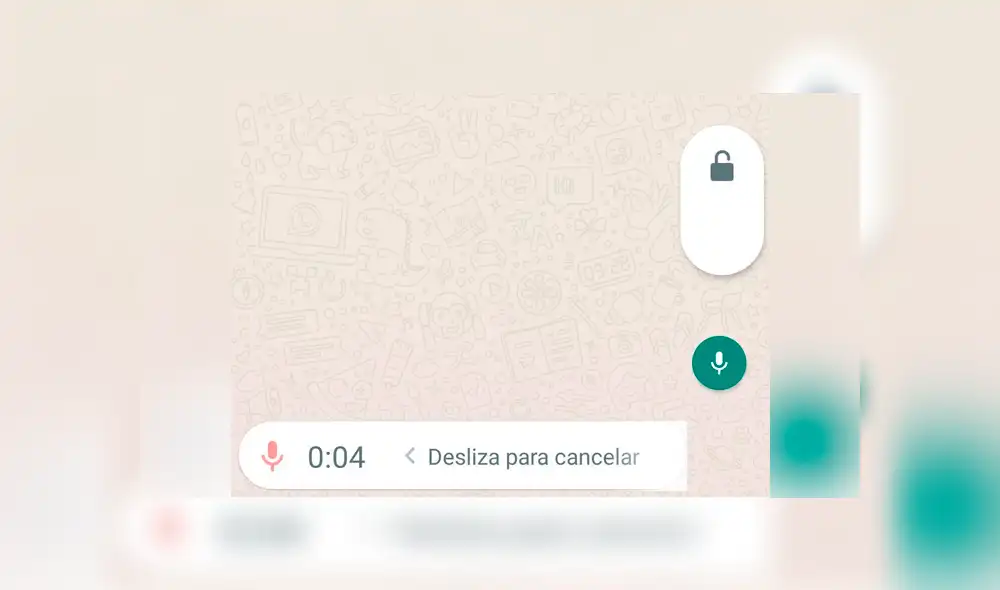 2. Pulsa el micrófono y deslízalo hacia arriba. Foto: Captura. 2. Pulsa el micrófono y deslízalo hacia arriba. Foto: Captura.