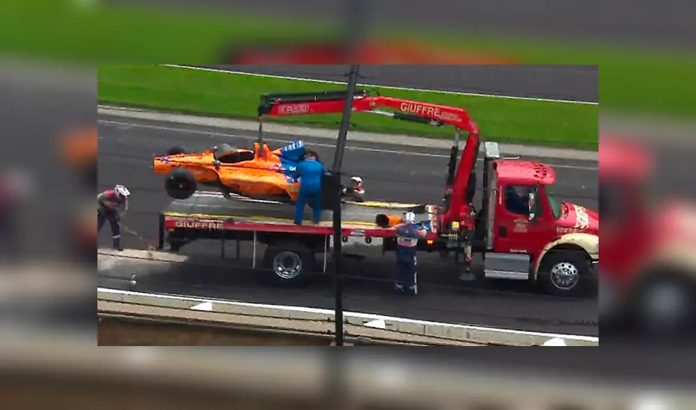 Fernando Alonso sale ileso tras sufrir un accidente en Indianápolis [VIDEO]