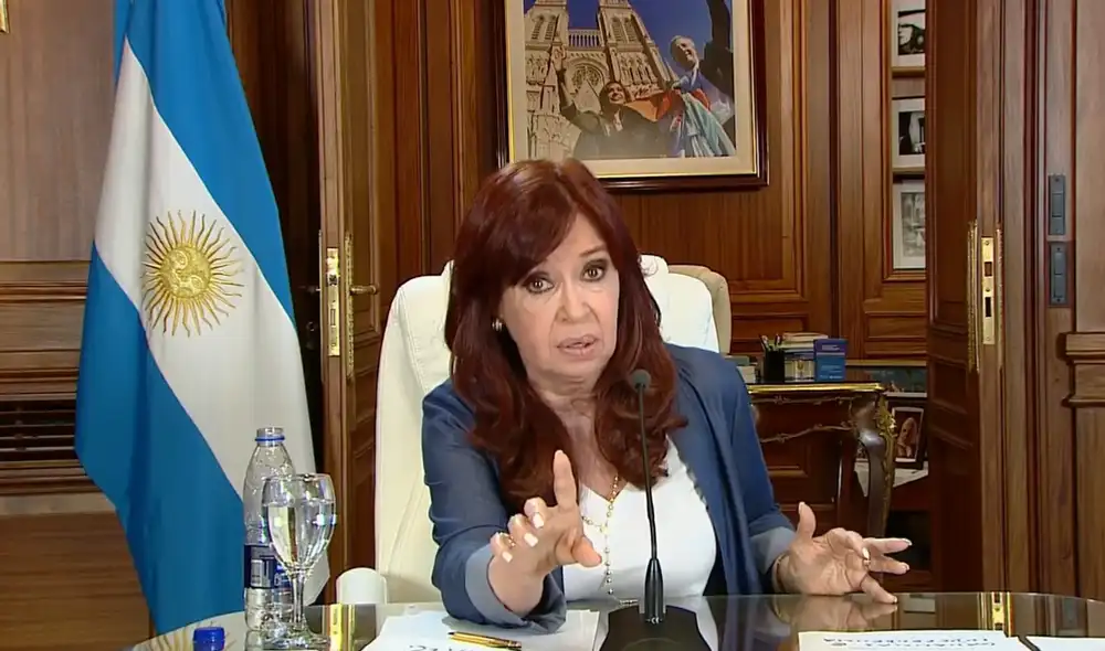 En una transmisión de casi una hora la vicepresidenta Argentina se pronunció sobre su sentencia. Foto: captura @CFKArgentina En una transmisión de casi una hora la vicepresidenta Argentina se pronunció sobre su sentencia. Foto: captura @CFKArgentina