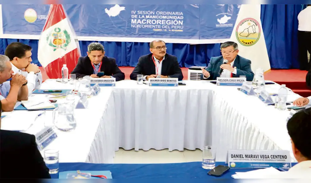 Reunión. Chui destacó que decreto supremo reduce plazos para aprobar financiamiento de obras.