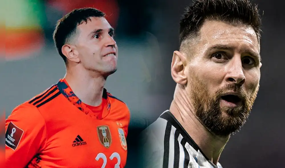 Lionel Messi y Dibu Martínez son titulares habituales en el equipo de Lionel Scaloni en Argentina. Foto: composición GLR/AFA/AFP