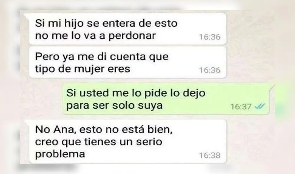WhatsApp: Chica le envía foto íntima a su suegro y le da una polémica confesión [FOTOS] 