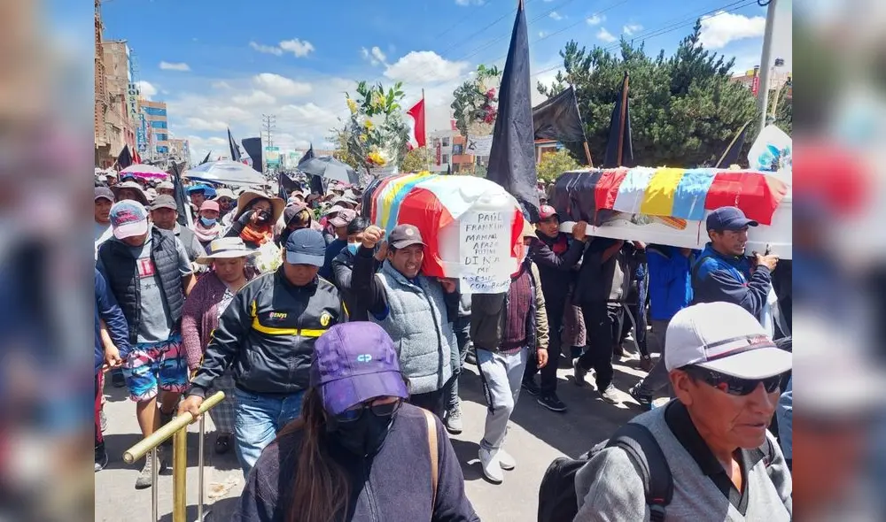 Protestas en Puno se detuvieron temporalmente debido a los funerales en Juliaca. Foto: Liubomir Fernández-URPI