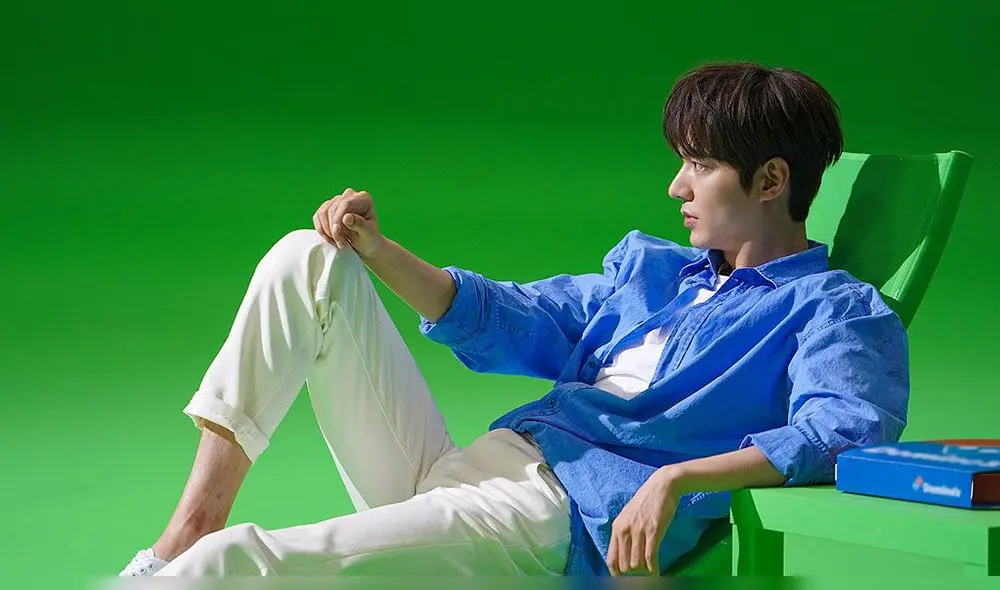 Lee Min Ho en detrás de escena para CF. Foto: MYM vía Naver