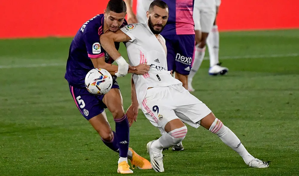 Real Madrid juega ante Valladolid en el Estadio Alfredo Di Stefano. Foto: AFP Real Madrid juega ante Valladolid en el Estadio Alfredo Di Stefano. Foto: AFP