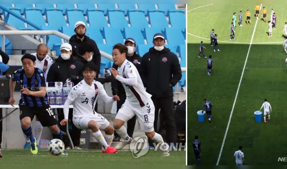 Coronavirus: Corea del Sur ensaya protocolos para reanudar la liga de fútbol. Coronavirus: Corea del Sur ensaya protocolos para reanudar la liga de fútbol.
