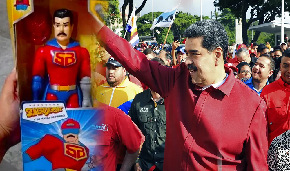 Según la vicepresidenta Delcy Rodríguez, más de 12 millones de estos muñecos han sido distribuidos en todo el país por Navidad. Foto: @Javierito321/Twitter/AFP