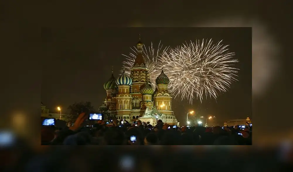 Año Nuevo: Así celebró Rusia la llegada del 2018 [VIDEO]