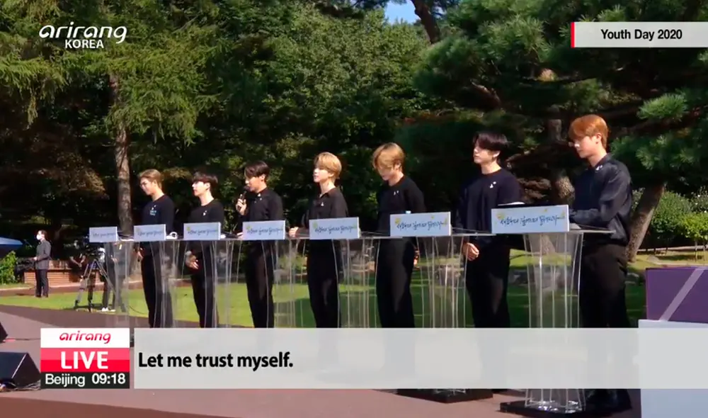 BTS en la casa azul por el Día de la juventud. Foto: captura YouTube