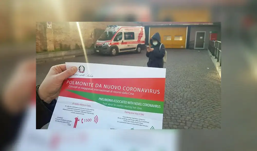 El Ministerio de Sanidad italiano publicó una serie folletos para informar sobre el coronavirus. Foto: EFE