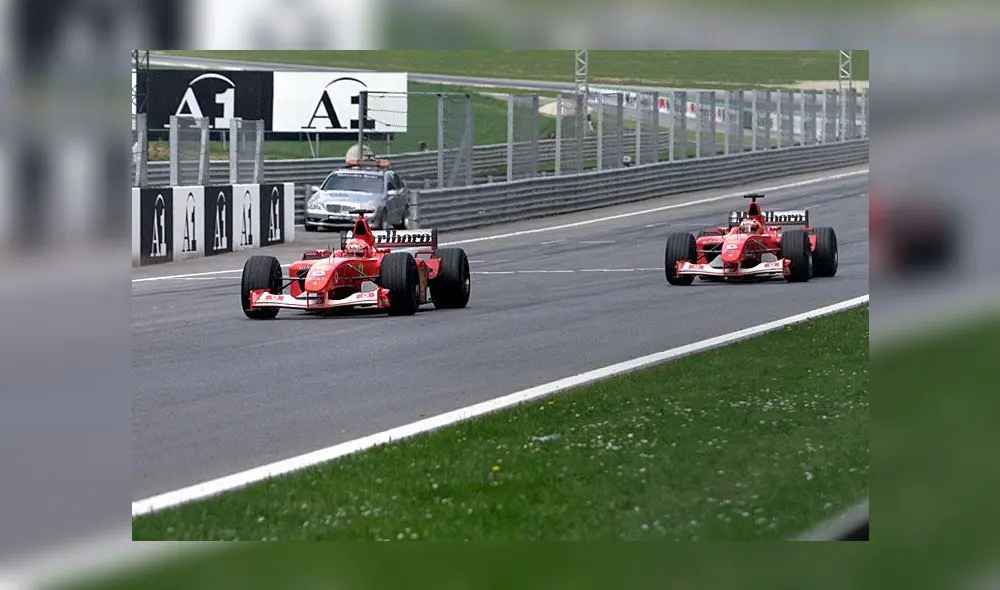 GP Austria 2002: Schumacher vs. Barrichello.