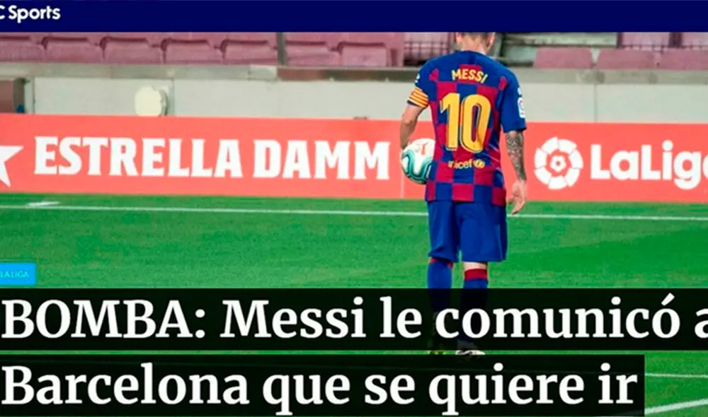 La noticia de Lionel Messi y su deseo de no seguir en Barcelona remeció el mundo. (FOTO: ).