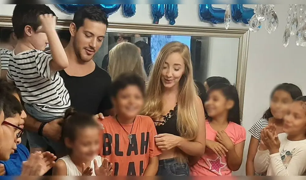 Jean Paul Santa María y Romina Gachoy celebrando el cumpleaños de Janko, hijo de Angie Jibaja. Jean Paul Santa María y Romina Gachoy celebrando el cumpleaños de Janko, hijo de Angie Jibaja.