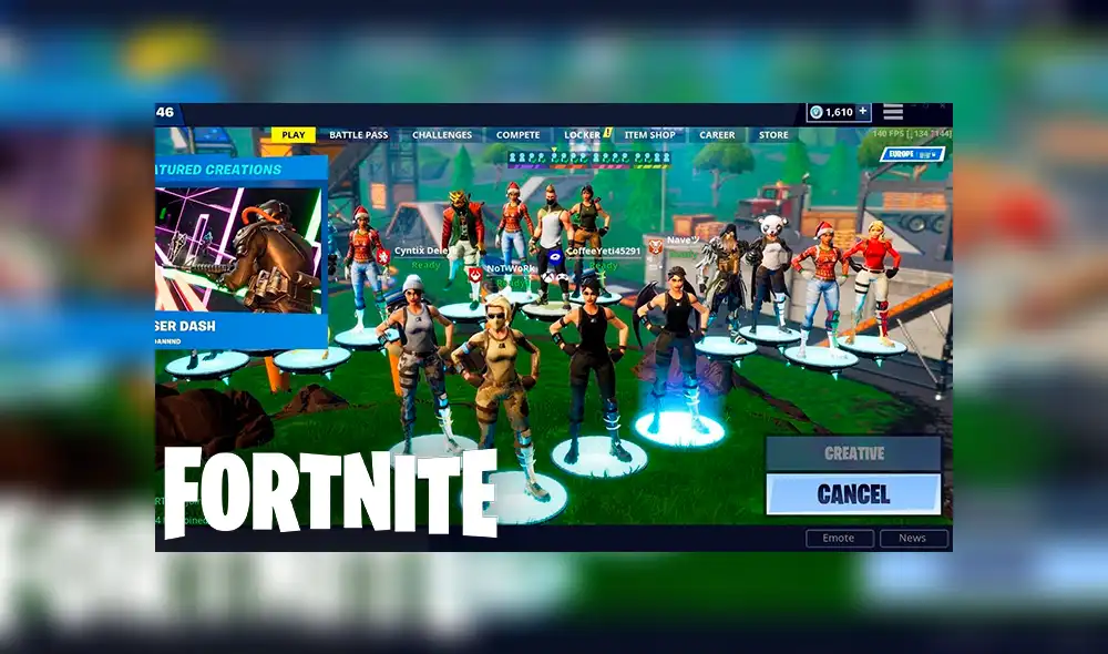Fortnite: equipos con más de 10 usuarios ya están disponibles para estos modos de juego [VIDEO]