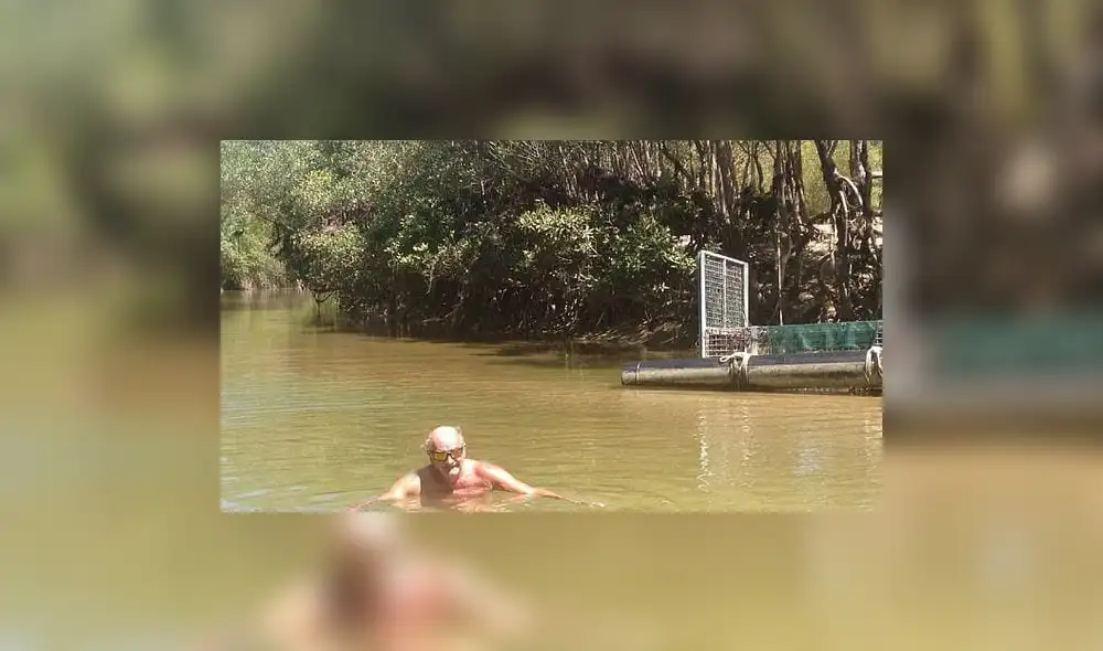 Se tomó esta foto para impresionar a sus nietos, pero corrió riesgo mortal