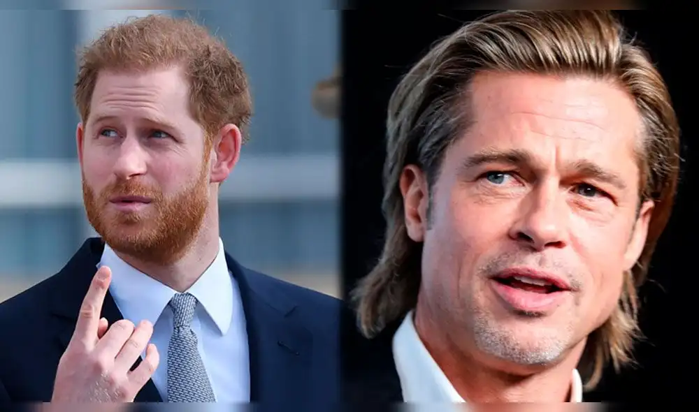 Brad Pitt y su pesada broma sobre el príncipe Harry y Meghan Markle. Composición LR Brad Pitt y su pesada broma sobre el príncipe Harry y Meghan Markle. Composición LR