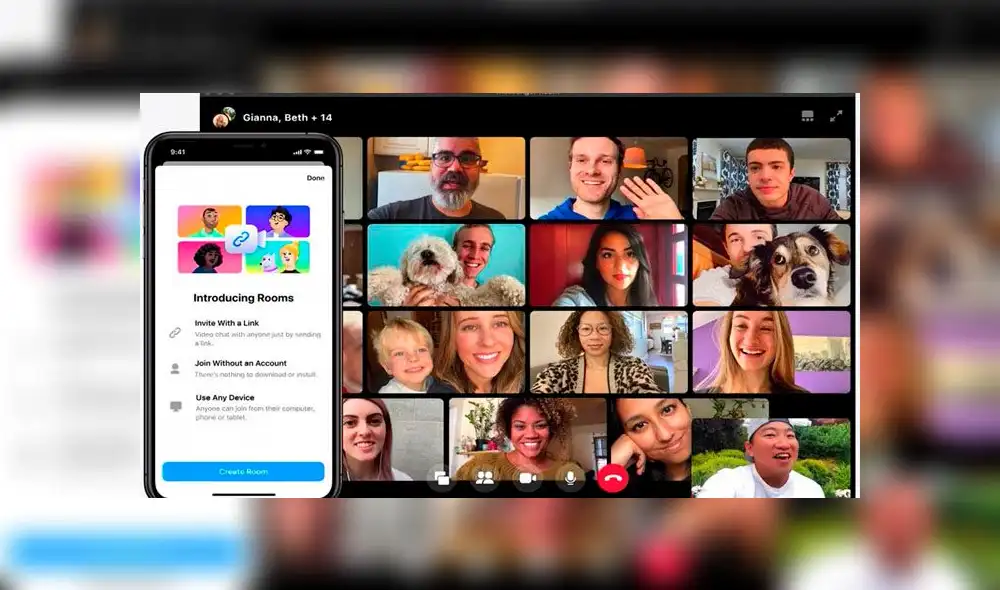 Se pueden crear videollamadas en grupo de hasta 50 personas.