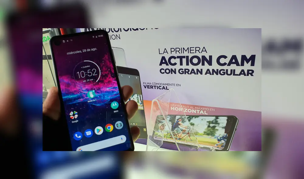 Desliza para conocer a fondo el Motorola One Action. Foto: Juan José López Cuya. Desliza para conocer a fondo el Motorola One Action. Foto: Juan José López Cuya.