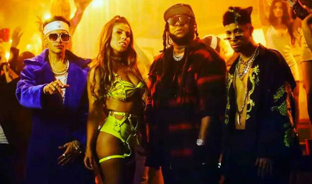 “Salsa” se estrenó durante la media noche del jueves 3 de diciembre, participan Los niños caros, Mackie y Yahaira Plasencia. Foto: captura YouTube Nael y Justin