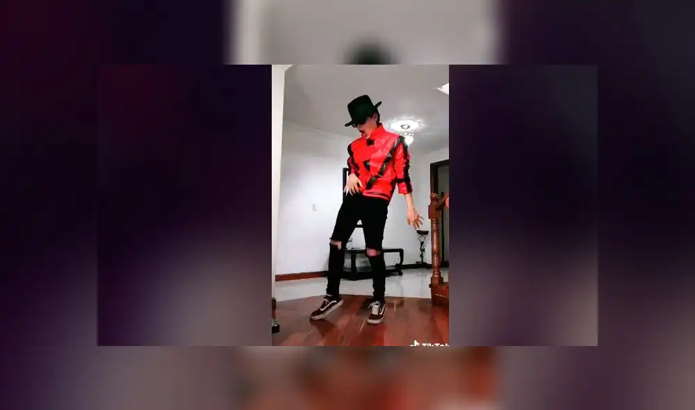 Desliza las imágenes para ver la increíble coreografía que hizo este talentoso joven peruano al ritmo de Michael Jackson. Foto: Bruce Paz/TikTok