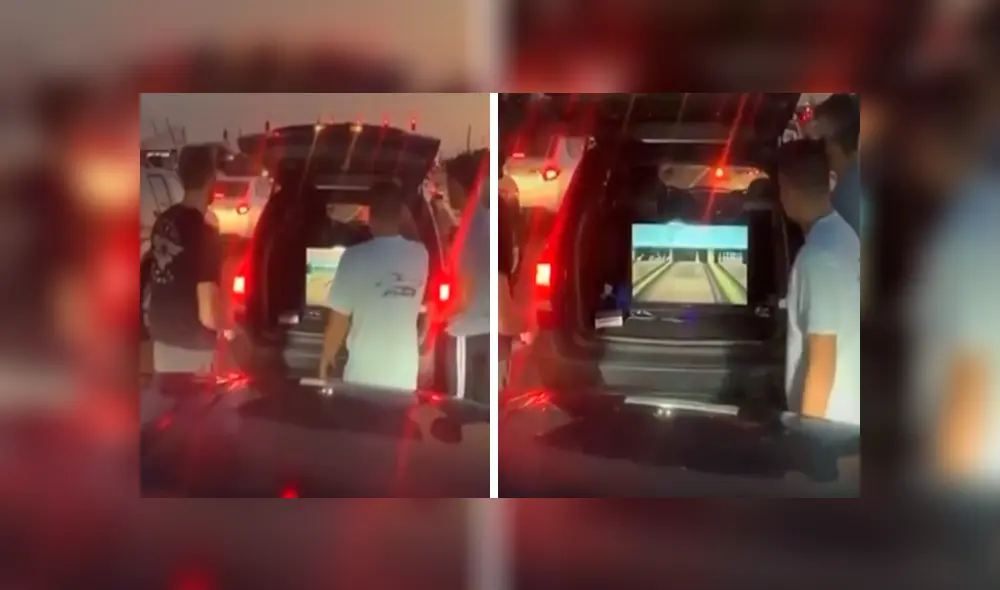 Desliza las imágenes para observar la ingeniosa idea que tuvieron unos jóvenes tras quedar atorados en el tráfico.