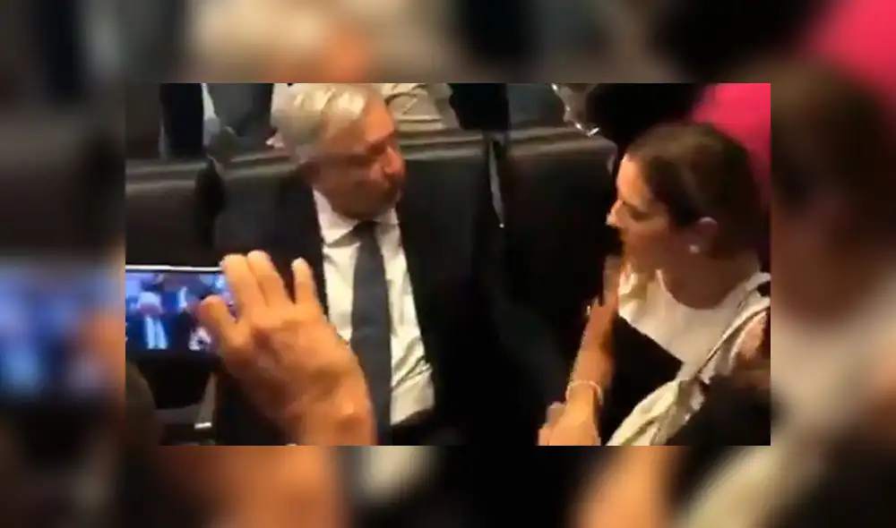 Incómodo momento del presidente AMLO, su esposa y diputada genera burlas en internet