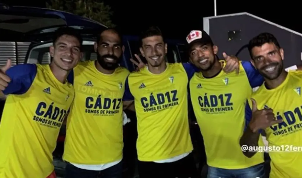 Jean Pierre Rhyner celebró con sus compañeros el ascenso a LaLiga Santander. Foto: Instagram.