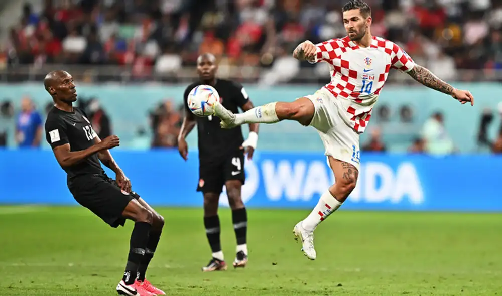 Croacia viene derrotando a Canadá en el Mundial Qatar 2022. Foto: EFE Croacia viene derrotando a Canadá en el Mundial Qatar 2022. Foto: EFE