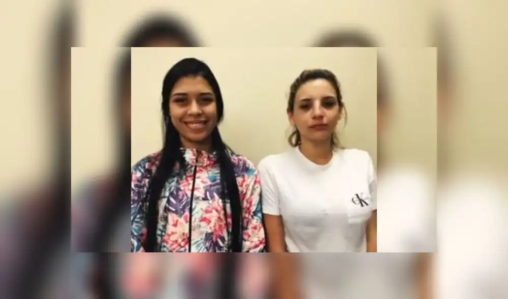 Waleshka Rojas Rodríguez y Brenda Suárez Torres ingresaron al Perú en calidad de turistas y luego no regularizaron su situación. (Foto: Captura de video / América Noticias)