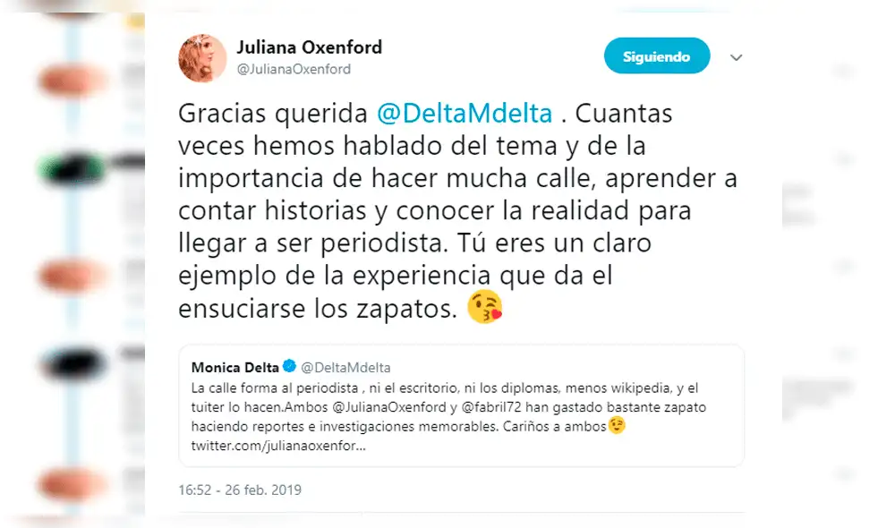 Beto Ortiz lanza comentario irónico tras la respuesta de Juliana Oxenford a un 'hater'