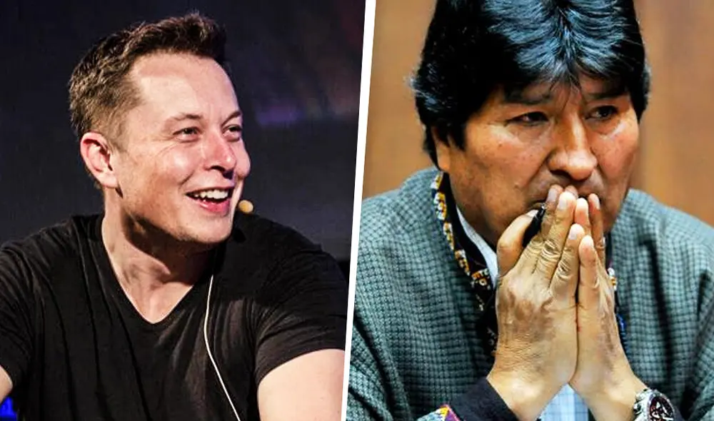 Elon Musk opina sobre el golpe de Estado en Bolivia y Evo Morales no dejó de responder en Twitter. Foto: Composición LR.