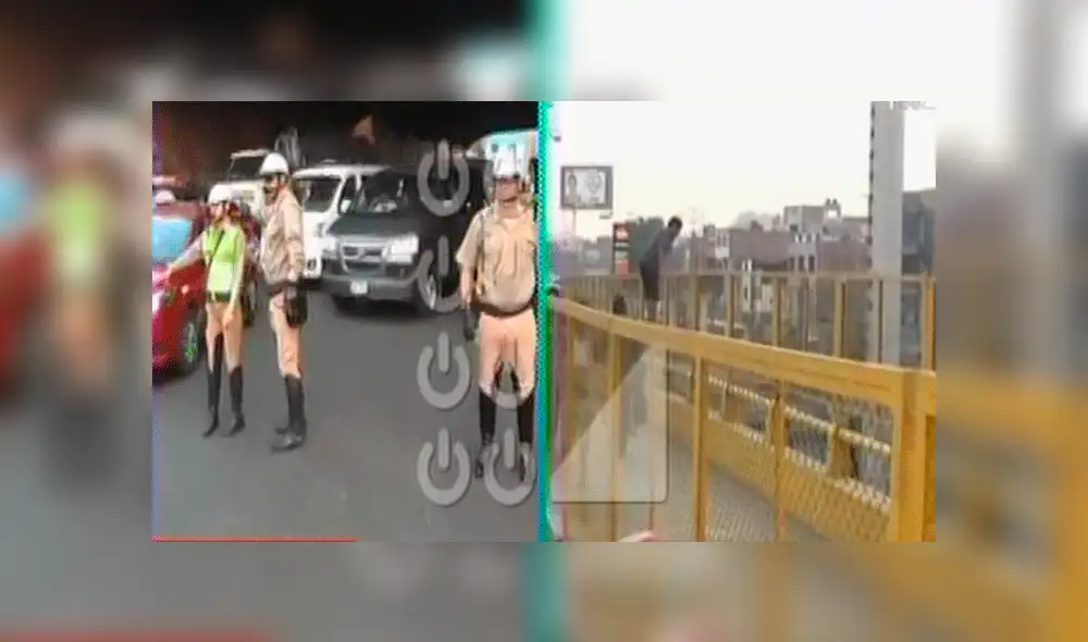 Hombre se lanza desde baranda de Puente Nuevo, en El Agustino [VIDEO]