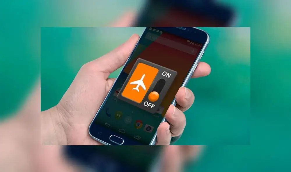 El modo avión en tu smartphone.