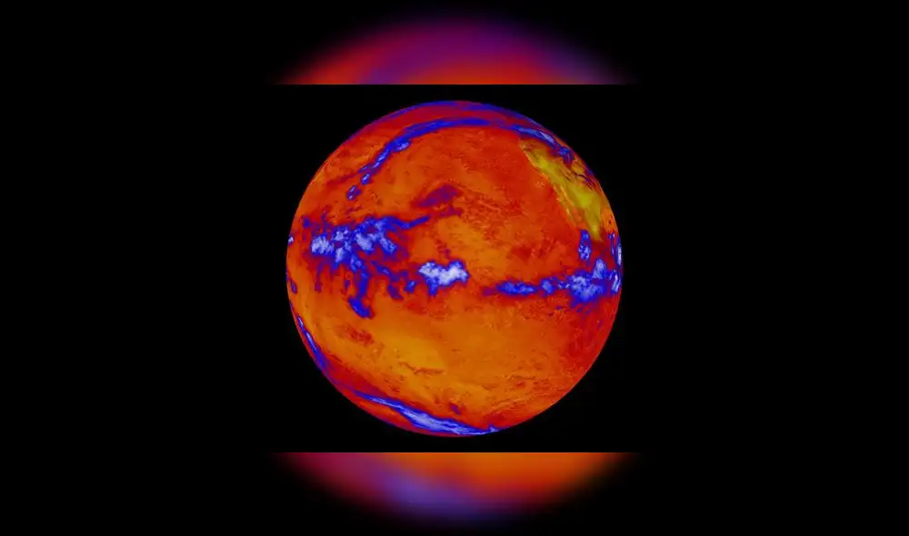 El nuevo registro climático pronostica un notable aumento de temperatura. Imagen: Mapa de calor sobre el Océano Pacífico (2014). Crédito: NASA. El nuevo registro climático pronostica un notable aumento de temperatura. Imagen: Mapa de calor sobre el Océano Pacífico (2014). Crédito: NASA.