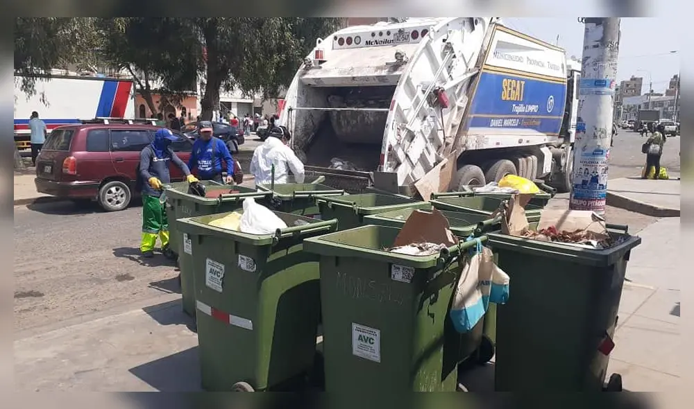 Coronavirus: trabajadores de limpieza pública de Trujillo exigen prueba de descarte o no recogerán basura Coronavirus: trabajadores de limpieza pública de Trujillo exigen prueba de descarte o no recogerán basura