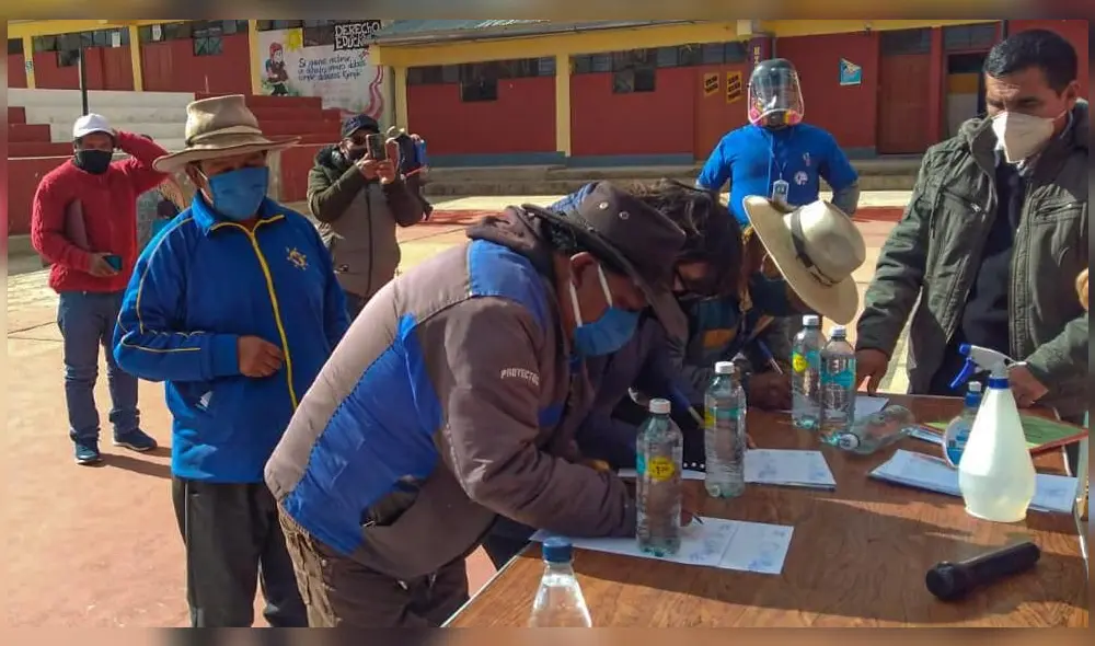 Pobladores de Caylloma llegaron a acuerdo con minera Bateas. Foto: Minem