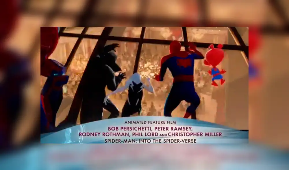 Oscar 2019: Spider-Man: Un nuevo Universo es la 'Mejor Película Animada'