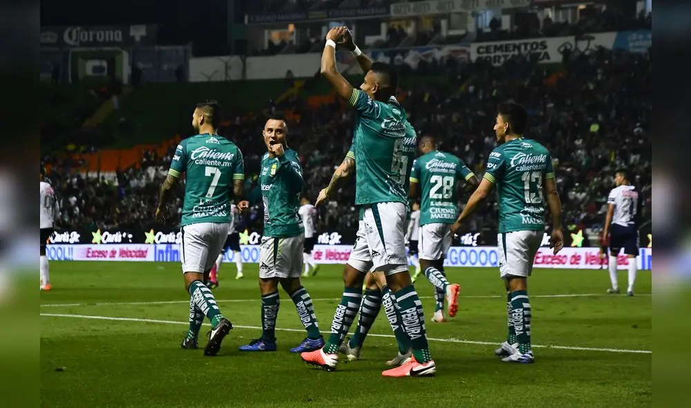 León del peruano Pedro Aquino apabulló 3-0 a Pachuca. (Fuente: Mexsport)