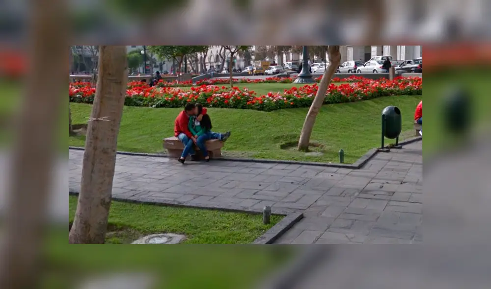 Google Maps: 'recorre' por Plaza San Martín y descubre a expareja en íntimo momento con su amante [FOTOS]