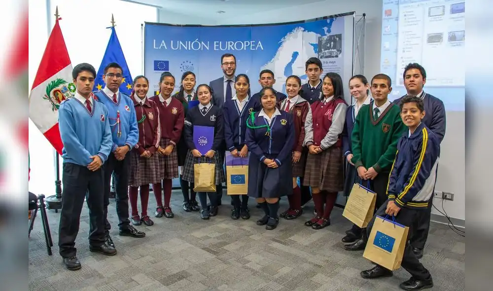 Unión Europea promueve con escolares el cuidado del planeta