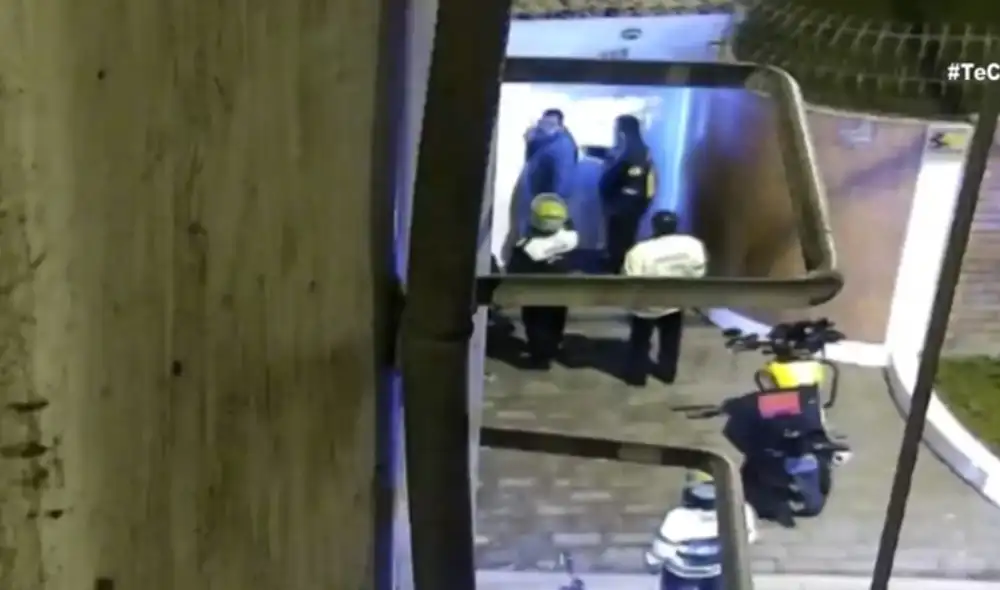 Serenos llegaron hasta inmueble y encontraron a ladrones escondidos entre los árboles. Foto: captura de 24 Horas Serenos llegaron hasta inmueble y encontraron a ladrones escondidos entre los árboles. Foto: captura de 24 Horas
