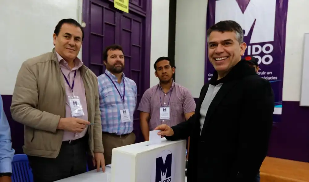 Partido Morado en elecciones internas. Foto:  Jorge Cerdán / La República.