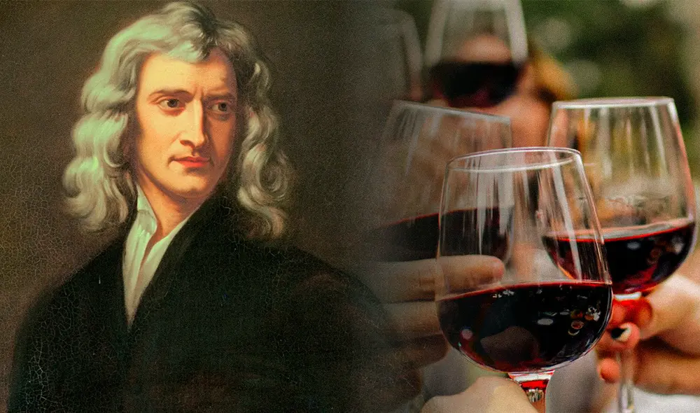 Isaac Newton era aficionado de mojar el pan en vino porque aligeraba su mente. Foto: Composición LR / ComputerHoy.com