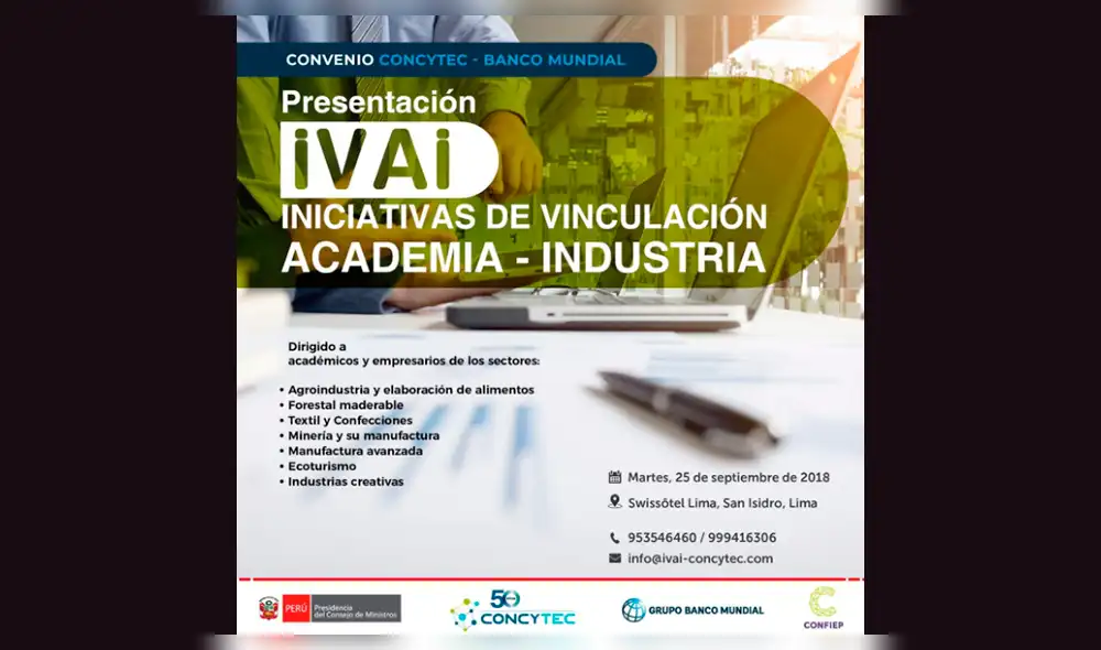 Concytec y el Banco Mundial invierten en ciencia, tecnología e innovación 