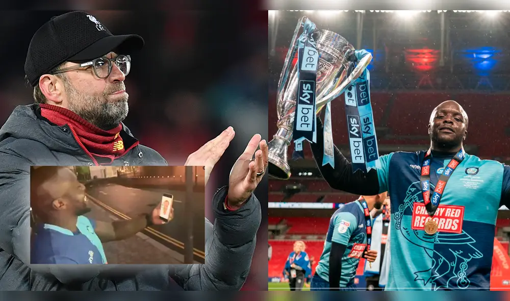 Jügen Klopp felicita por WhatsApp a Akinfenwa, el jugador de más de 100 kilos que ascendió en Inglaterra.